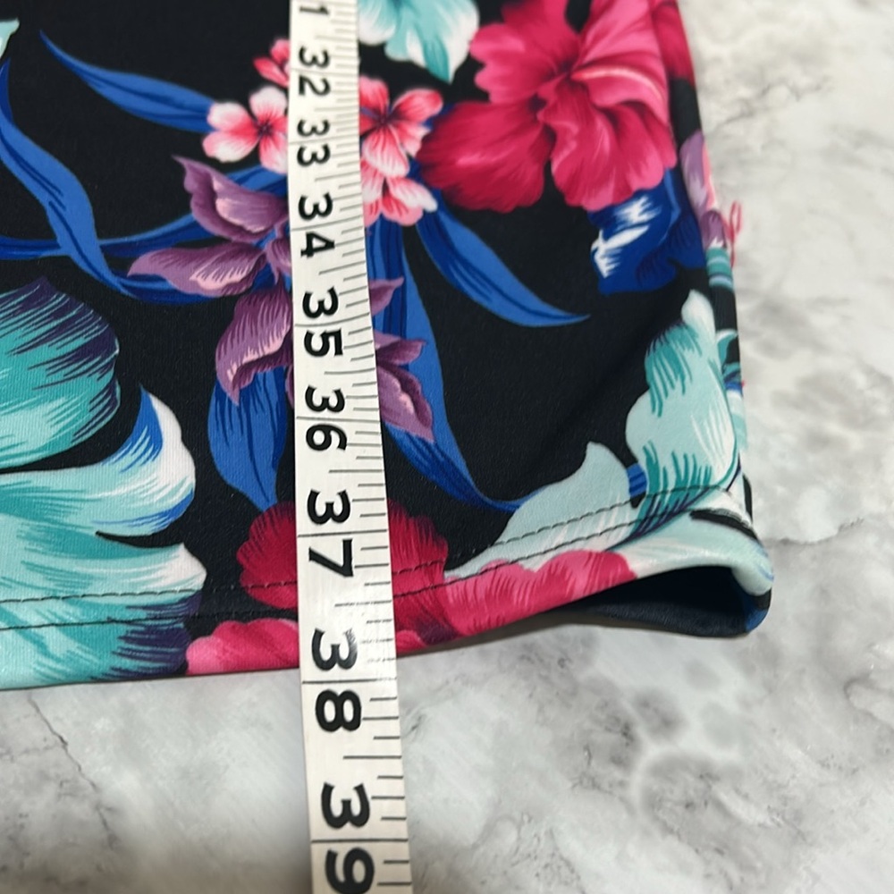 VENUS WOMENS SLEEVELESS MIDI FLORAL BACKLESS DRESS MULTICOLOR Sz 10 - Picture 11 of 12